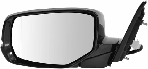 Vista 167 de TRQ Espejo plegable con calefacción eléctrica del lado del conductor con indicador de punto ciego pintura a juego negro liso compatible con Kia