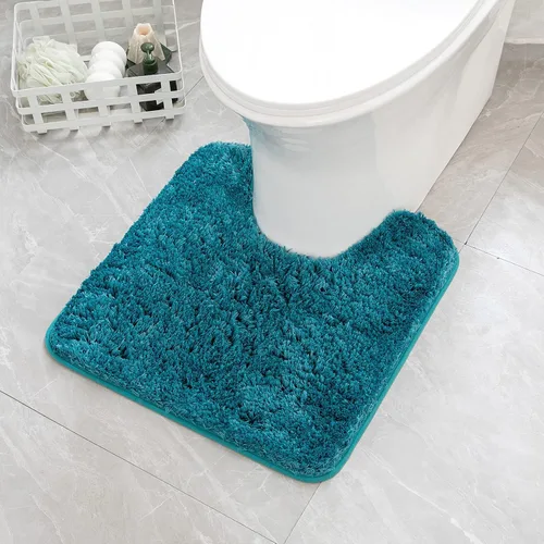 Vista 95 de MIULEE Alfombras de baño negras, suaves y pequeñas, absorbentes, antideslizantes, de secado rápido, esponjosas, para baño, bañera y duchas, lavables