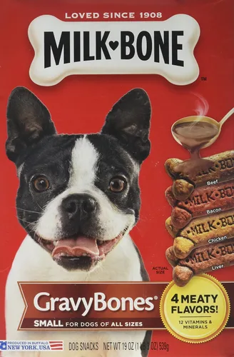 Vista 10 de Milk-Bone Galletas para Perros con Sabor a Mantequilla de Maní con Saborizantes Naturales y Artificiales - Golosinas Crujientes para Perros - 7