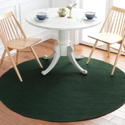 Vista 9 de SAFAVIEH Alfombra trenzada Collection – Alfombra redonda de 3 pies, color beige, hecha a mano, casa de campo, ideal para zonas de alto tráfico