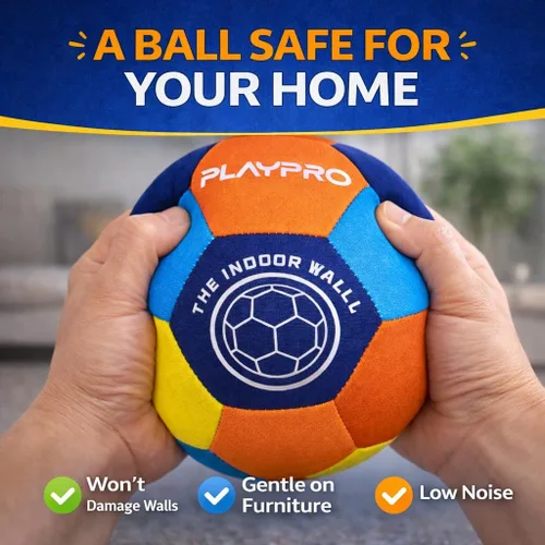 Vista 5 de Balón de Entrenamiento de Fútbol para Interior, Tamaño 4