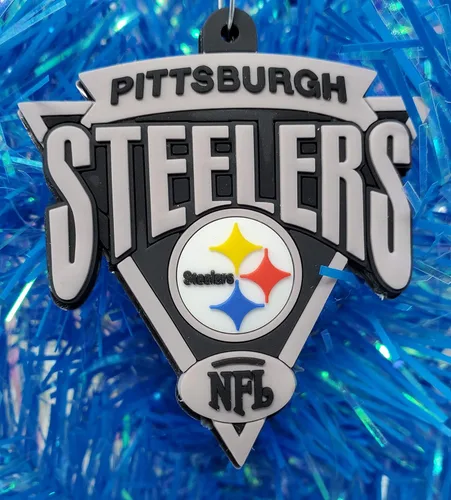 Vista 5 de Pittsburgh - Juego de adornos navideños de 6 piezas para el equipo de fútbol