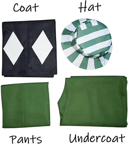 Vista 6 de ETEBAS Urahara Kisuke - Disfraz de kimono para cosplay, capa de anime, conjunto completo con sombrero