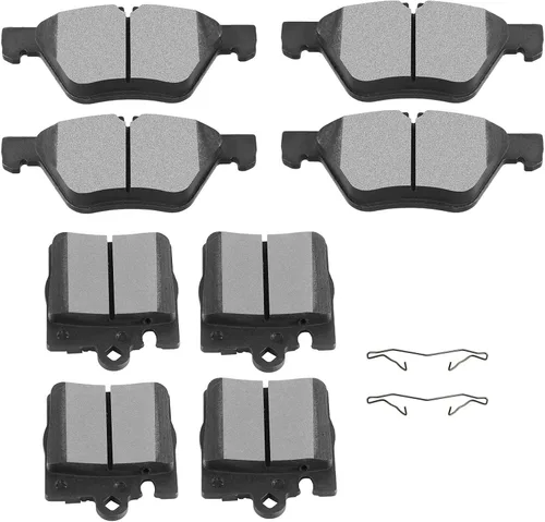 Vista 19 de Juego de pastillas de cerámica, D374 D621 D948 SCITOO 8 piezas de pastillas de freno delanteras y traseras para Honda Civic del Sol 1994-1997