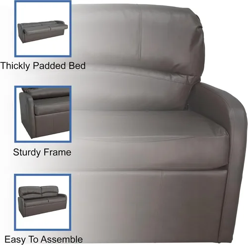 Vista 5 de RecPro Charles 70" Sofá con brazos muebles para cámper, trailer, RV