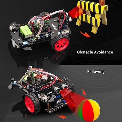 Vista 2 de OSOYOO Kit de coche robot inteligente para Arduino Adulto Adolescente Robótico Asamblea Starter