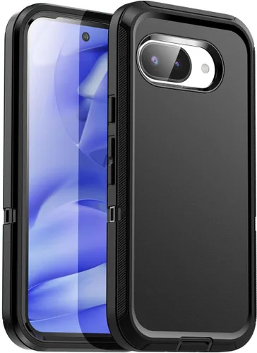 Vista 9 de AICase Funda transparente para Google Pixel 9a (6.3 pulgadas), resistente protección contra caídas, cuerpo completo, a prueba de golpes, a prueba