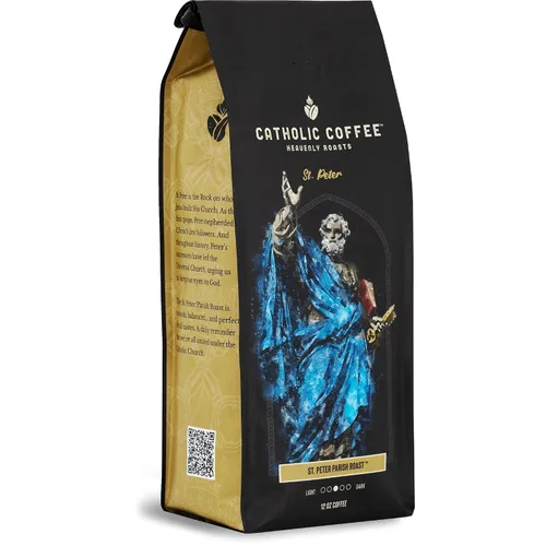 Vista 4 de Catholic Coffee Caja de café variada (grano entero) (Nuestra Señora de Guadalupe, San Patricio, San Pedro, San José)