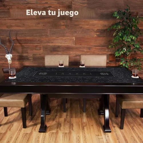 Vista 8 de GUTSHOT Alfombrilla de Póquer Plegable de Calidad de Casino Paño de Mesa de Póquer Resistente al Agua, Multi-Spandex Suave Juego Impermeable