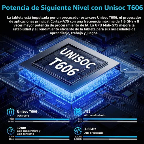 Vista 6 de Tablet Android 15 de 10 pulgadas, tableta 2026 con teclado, 24GB+256GB+2TB Expandir