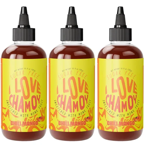 Vista 6 de I Love Chamoy Chili Mango Chamoy sin azúcar (10 onzas líquidas (paquete de 6))
