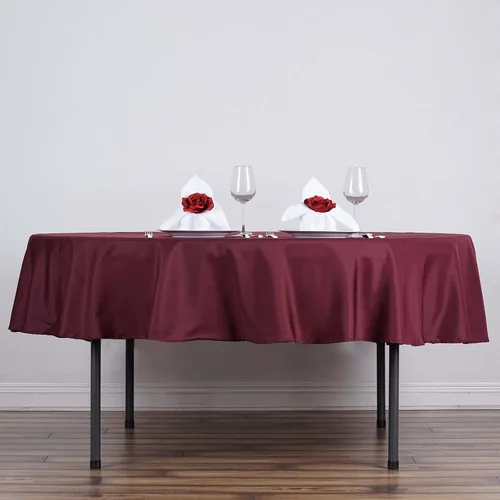 Vista 152 de Efavormart - Mantel cuadrado de lino de poliéster sin costuras, 54 x 54 pulgadas, color beige, para banquetes de boda, fiesta, restaurante