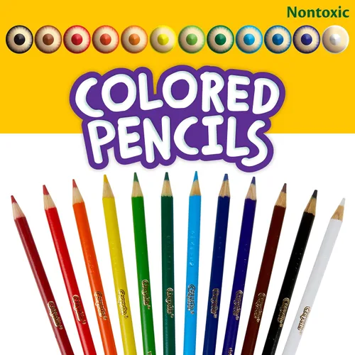 Vista 8 de Crayola Lápices de colores largos de 12