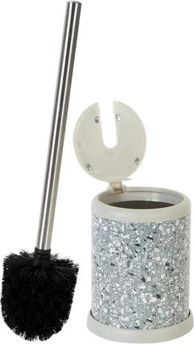 Vista 13 de Bath Bliss - Cepillo y soporte para inodoro Tapa de cierre automático Cabezal de 360 grados Limpieza del baño Tamaño compacto