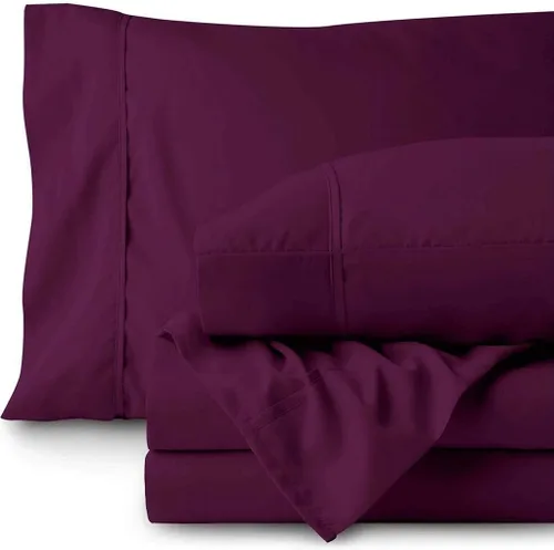 Vista 5 de 500TC Hoja de Super Calidad Ropa De Cama fija 100% algodón egipcio 4pc Set 24" pulgadas bolsillo extra profundo