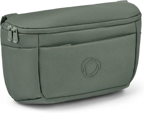 Vista 13 de Bugaboo Bolsa organizadora para cochecito, bolsa de pañales compacta con múltiples bolsillos y soporte aislado para botellas, compatible universal