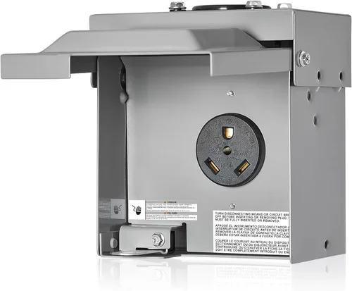 Vista 13 de SURAIELEC Caja de salida RV con protección contra sobretensiones 10800J, panel de toma de corriente temporal con disyuntor, resistente a