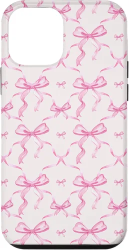 Vista 22 de Cintas y lazos rosados estéticos en acuarela para iPhone 17