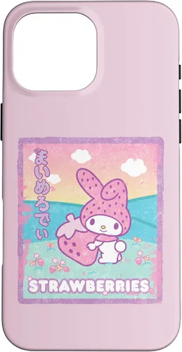 Vista 19 de Funda para iPhone 16 My Melody Strawberry Milk