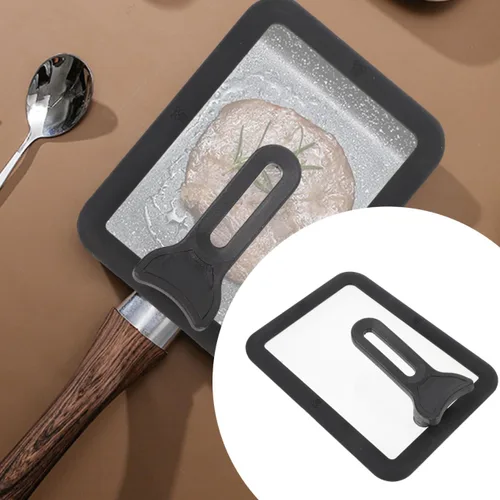 Vista 4 de Uonlytech Tamagoyaki - Tapa de sartén de silicona para olla de pie, tapa de cocción visible para sartén de huevos japoneses, accesorio de cocina