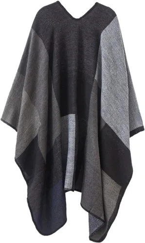 Vista 62 de Chales cálidos para mujer, cárdigan con frente abierto, estilo vintage, poncho