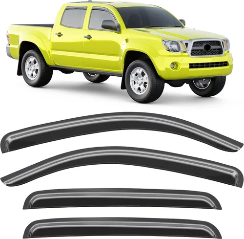 Vista 39 de Protector de lluvia extra grueso para Ford F150 2004-2014 Extended Cab/SuperCab protectores de lluvia con cinta adhesiva lateral de camioneta