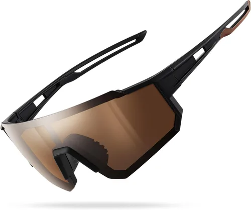 Vista 28 de Gafas de sol polarizadas deportivas para hombres y mujeres, gafas de sol para pesca, ciclismo, bicicleta de montaña, béisbol con protección UV