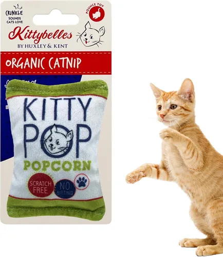 Vista 24 de Huxley & Kent Juguete de Peluche para Gatos - Juguete Interactivo de Hierba Gatera para Gatos y Gatitos - Suave con Crujido y Hierba Gatera