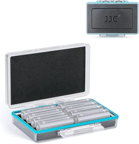 Vista 14 de Organizador compacto de almacenamiento de batería 18650, caja de batería de plástico duro para 6 baterías 18650, resistente al agua y fácil