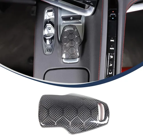 Vista 10 de CHEAYAR Cubierta de la perilla de la palanca de cambios compatible con Corvette C8 Z06 Z51 2020 2021 2022 2023, cubierta de perilla de selector