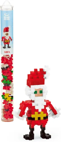 Vista 10 de Plus Plus Juego de bloques de construcción de rompecabezas 3D, 70 piezas entrelazadas, divertidas actividades navideñas para niños, mini tubo