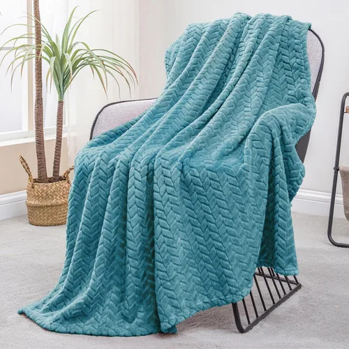 Vista 30 de Exclusivo Mezcla Manta de forro polar para sofá, 50 x 70 pulgadas, camello