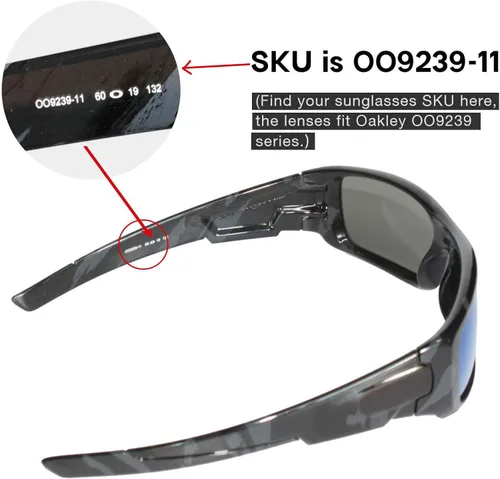 Vista 3 de Walleva - Lentes de repuesto para gafas de sol Oakley cigüeñal