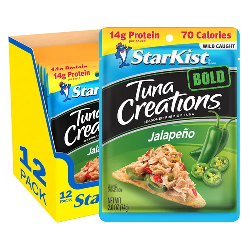 Vista 17 de StarKist Tuna Creations Ginger Sesame - Sabor de jengibre y sésamo para atún 14g Protein Per Serving, Wild Caught, Shelf Stable Seafood, Gluten