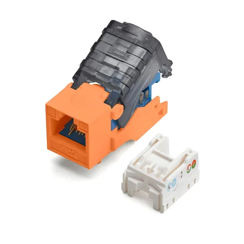 Vista 23 de TRUE CABLE Conector Keystone sin herramientas Cat5e, sin blindaje (UTP), PoE++ (4PPoE) 100W, certificación UL, verificado ETL, certificado ANSI/TIA