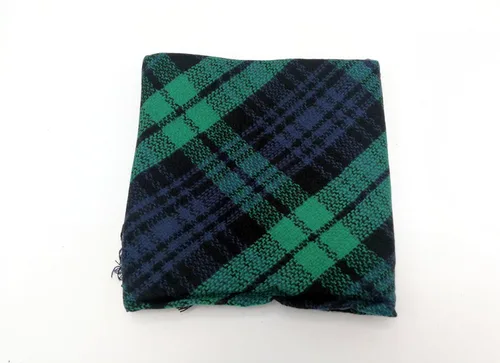 Vista 4 de Wander Agio - Bufanda envolvente con diseño a cuadros o triangular para mujer, cálida y larga, de punto, sensación de cachemira, chal