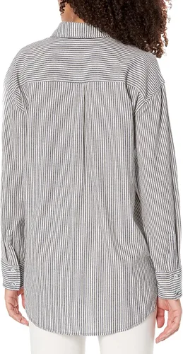 Vista 2 de NIA Camisa de novio con teñido de hilo para mujer