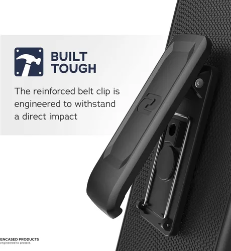 Vista 3 de Encased Clip para cinturón diseñado para la funda MagSafe transparente de Apple (iPhone 13 Pro y iPhone 14 Pro) solo funda, funda no incluida