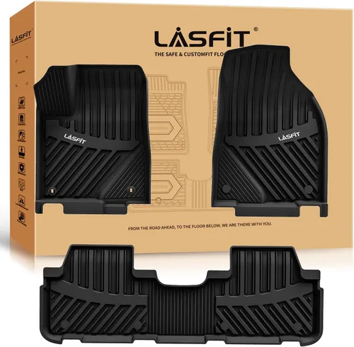 Vista 24 de LASFIT Alfombrillas de piso para Toyota Tacoma 2008-2011 Cabina de Acceso Transmisión Automática, Forro de Piso de Ajuste Personalizado para Todo