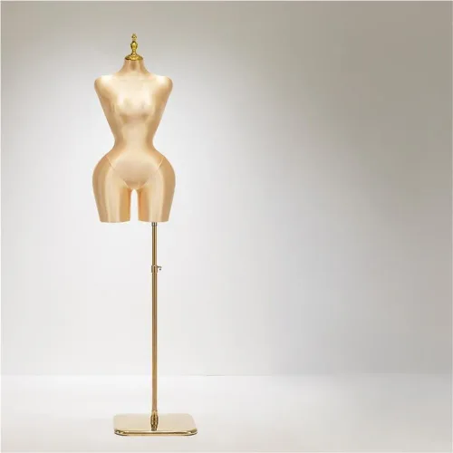 Vista 9 de Maniquí femenino grande con soporte ajustable de cuerpo completo, torso de forma de vestido para tienda de ropa al por menor y exhibición
