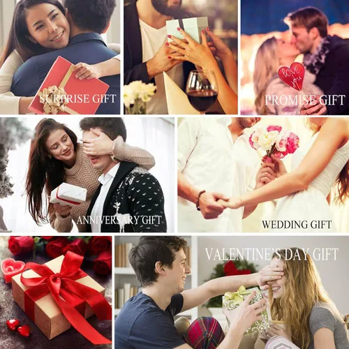 Vista 6 de Anillos personalizados para parejas, grabado personalizado de tungstenoacero inoxidable para él y ella, juego de anillos de boda para hombres