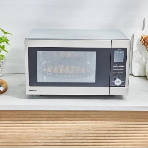 Vista 7 de Panasonic NN-CD66NS 1.3 pies cúbicos HomeMADE - Inversor de encimera para microondas, multihorno, ideal para pizza