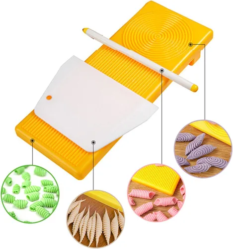 Vista 3 de Naysku Tabla de pasta de macarrones de espagueti, juego de tablero multifuncional de ñoquis, kit de molde de pasta hecho a mano, suplemento