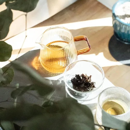 Vista 7 de Decantador de pourover CEREMONY, decantador de vidrio de borosilicato para café, té y otras bebidas (16.9 fl oz)