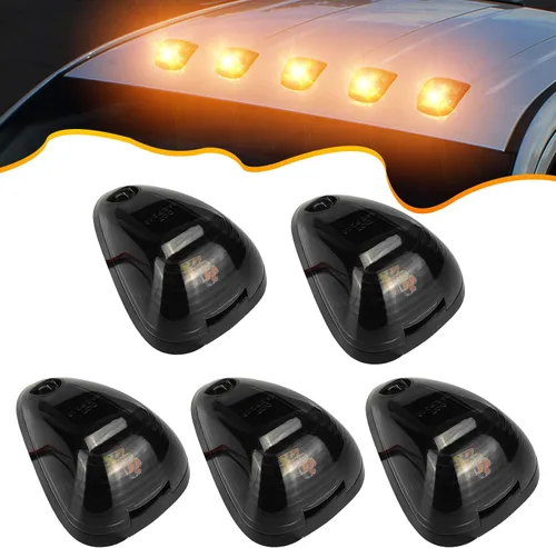Vista 7 de PSEQT Luces Marcadoras de Techo de Cabina 10 LED Ámbar Luces de Gálibo Superiores Compatibles con Ford 1999-2016 F150 F250 F350 F450 F550 Super Duty