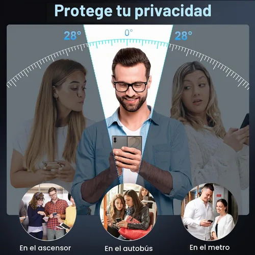 Vista 3 de LYWHL Protector de pantalla interior de privacidad para Samsung Galaxy Z