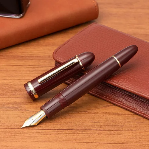 Vista 7 de Jinhao X159 - Juego de 4 bolígrafos estilográficos acrílicos de colores surtidos, tamaño 8, punta media, diseño clásico, pluma de escritura suave