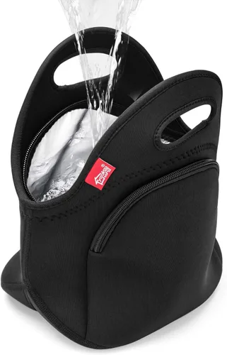 Vista 8 de Bolsa de almuerzo aislada, bolsa térmica impermeable para el trabajo, la oficina y la escuela Double Layer Leakproof Neoprene, Easy-Clean