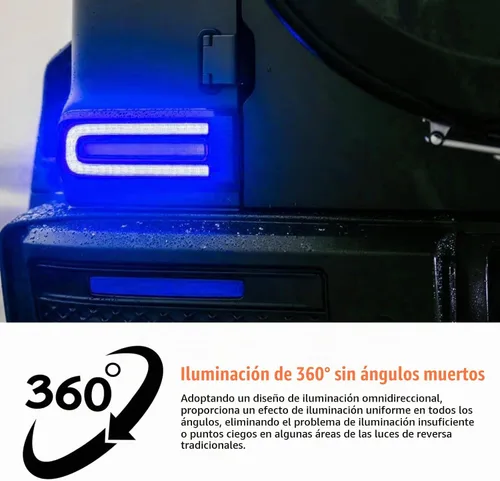 Vista 3 de 4 piezas de luces LED de reversa, 6500K de super brillo, 45SMD-4014 chipsets para bombilla de señal de giro, luces LED T15 de freno, de parada
