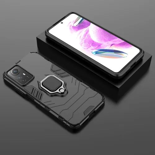 Vista 6 de ZMONE - Funda protectora para Xiaomi Redmi Note 12s con protector de pantalla de vidrio (paquete de 2) resistente de doble capa de grado militar, a